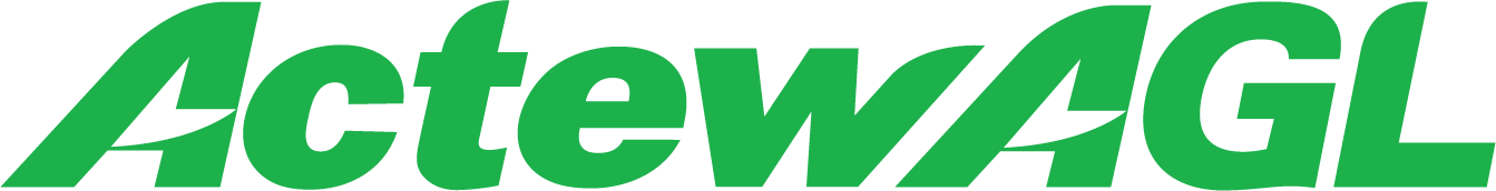 The ActewAGL logo in bold green italic lettering. ActewAGL is a virtual power plant provider available to NSW home battery rebate customers.